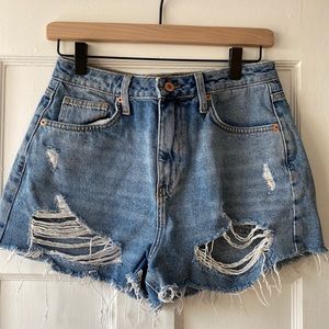 Distressed Jean Shorts